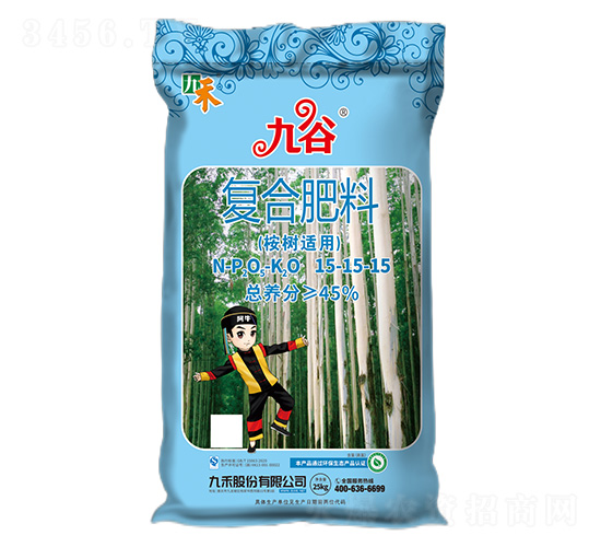 桉樹適用復(fù)合肥料15-15-15-九谷-九禾